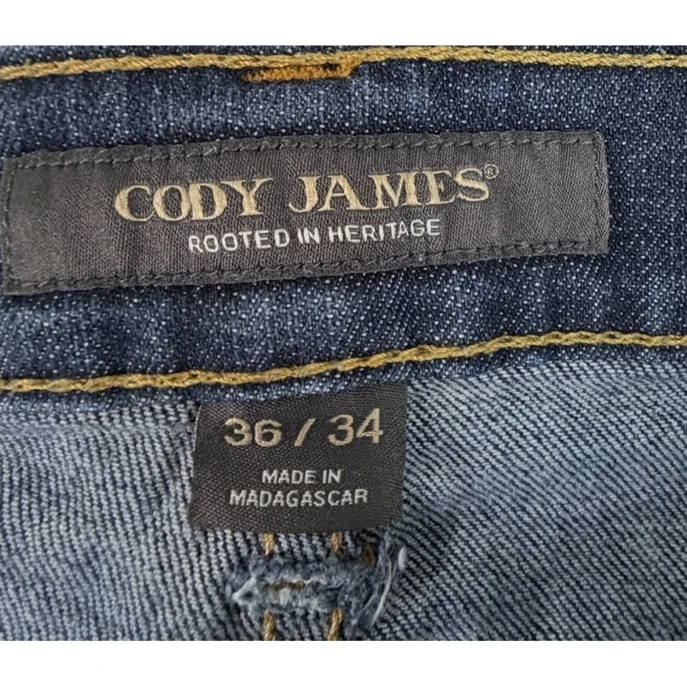 Cody James Wyatt Slim Boot Cut Men's Jeans Tag 36x34 Fit 36x33 Stretch Denim